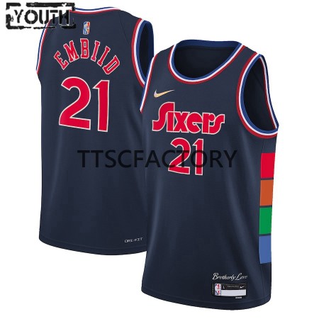 Dres Philadelphia 76ers Joel Embiid 21 Nike 2021-2022 City Editon Swingman - Dječji Dres Philadelphia 76ers Joel Embiid 21 Nike 2021-2022 City Editon Swingman - Dječji